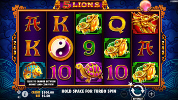 Carnival lion slot machine
